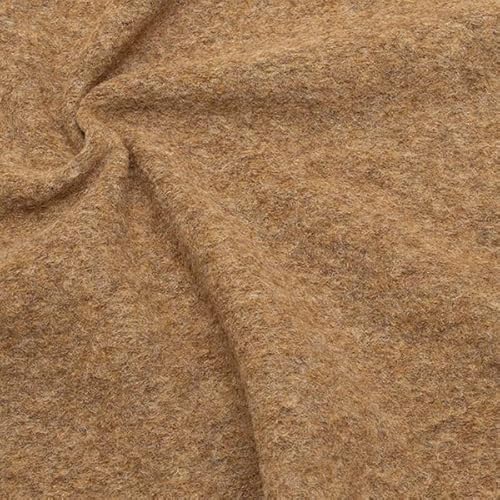 Stoffkontor Wollmix Walkstoff, Lana Cotta Stoff Meterware, Farbe Camel meliert - zum Nähen von Mänteln, Jacken, Röcken, Mützen, Dekoartikeln UVM. von Stoffkontor