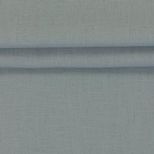 100% Leinen VENEDIG 0,5m 235g/m² Leinenstoff Sommerleinen Meterware Mittelalterstoff (Mint) von Stofftreff Santi