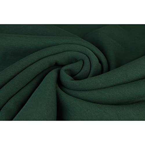 Alpenfleece "SUSAN" Kuschelfleece-0,5 m Schritte-Meterware-Winterfleece-Decken, Mäntel, Patchworkstoff-Breite ca.155 cm-360g/qm-35 Farben (Flaschengrün-029-SUSAN) von Stofftreff Santi