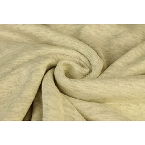 Alpenfleece "SUSAN" Kuschelfleece-0,5 m Schritte-Meterware-Winterfleece-Decken, Mäntel, Patchworkstoff-Breite ca.155 cm-360g/qm-35 Farben (Hellgrau meliert-072-SUSAN) von Stofftreff Santi
