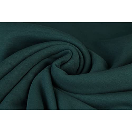 Alpenfleece "SUSAN" Kuschelfleece-0,5 m Schritte-Meterware-Winterfleece-Decken, Mäntel, Patchworkstoff-Breite ca.155 cm-360g/qm-35 Farben (Petrol-023-SUSAN) von Stofftreff Santi