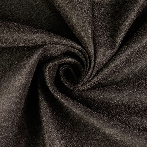 Bastelfilz "KERSTIN", Basteln, Deko, Kreativfilz, Stoffe, Filzstoff - 180 cm breit-1,5 mm Stärke-190 g/Qm-100 Prozent Polyester-25 cm Schritte-Meterware (Anthrazit meliert-8002-KERSTIN) von Stofftreff Santi