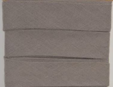 Baumwoll-Schrägbänder-Uni-ca. 20 mm Breite x 3 Meter Länge- in 28 Farben Einfassband gefalzt (Grau) von Stofftreff Santi