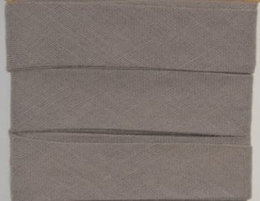 Baumwoll-Schrägbänder-Uni-ca. 20 mm Breite x 3 Meter Länge- in 28 Farben Einfassband gefalzt (Grau) von Stofftreff Santi