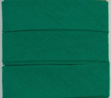 Baumwoll-Schrägbänder-Uni-ca. 20 mm Breite x 3 Meter Länge- in 28 Farben Einfassband gefalzt (Grün) von Stofftreff Santi