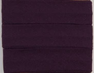 Baumwoll-Schrägbänder-Uni-ca. 20 mm Breite x 3 Meter Länge- in 28 Farben Einfassband gefalzt (Purpel) von Stofftreff Santi