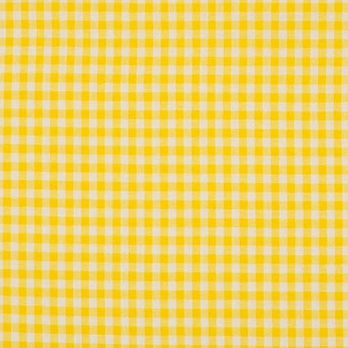 Baumwolle KARO Karierte Baumwolle mit 1x1 cm Karo`s 0,5m - Öko-Tex Fahnentuch Dekostoffe Tischdecke Meterware (Gelb) von Stofftreff Santi