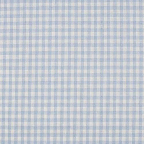 Baumwolle KARO Karierte Baumwolle mit 1x1 cm Karo`s 0,5m - Öko-Tex Fahnentuch Dekostoffe Tischdecke Meterware (Hellblau) von Stofftreff Santi