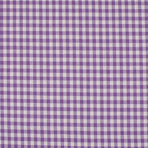Baumwolle KARO Karierte Baumwolle mit 1x1 cm Karo`s 0,5m - Öko-Tex Fahnentuch Dekostoffe Tischdecke Meterware (Lila) von Stofftreff Santi