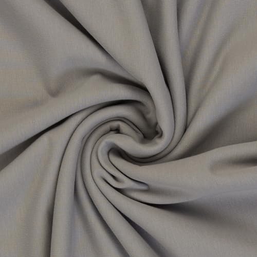 Bündchen HEIKE von Swafing - Strickschlauch - glatt/fein- 100 cm Schlauch- 25 cm Schritte Öko-Tex Standard Schlauchware/Bündchenstoff Neue Farben passent zur EIKE, MAIKE und NAOMI (183-Grau) von Stofftreff Santi