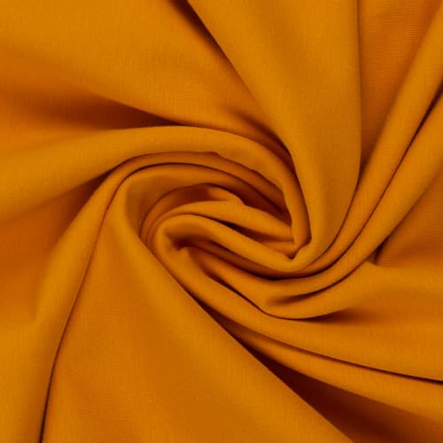 Bündchen HEIKE von Swafing - Strickschlauch - glatt/fein- 100 cm Schlauch- 25 cm Schritte Öko-Tex Standard Schlauchware/Bündchenstoff Neue Farben passent zur EIKE, MAIKE und NAOMI (314-Goldgelb) von Stofftreff Santi