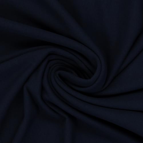 Bündchen HEIKE von Swafing - Strickschlauch - glatt/fein- 100 cm Schlauch- 25 cm Schritte Öko-Tex Standard Schlauchware/Bündchenstoff Neue Farben passent zur EIKE, MAIKE und NAOMI (596-Dunkelblau) von Stofftreff Santi
