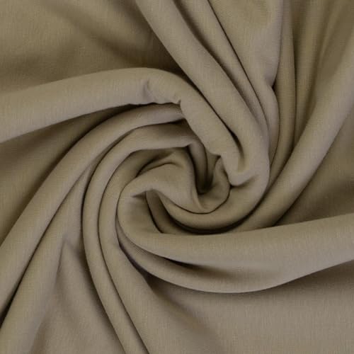 Bündchen HEIKE von Swafing - Strickschlauch - glatt/fein- 100 cm Schlauch- 25 cm Schritte Öko-Tex Standard Schlauchware/Bündchenstoff Neue Farben passent zur EIKE, MAIKE und NAOMI (674-Camel) von Stofftreff Santi