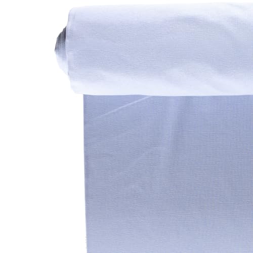 Bündchen Strickschlauch XXXL Breite 70cm offen 140cm Bündchenstoff Öko-Tex - Meterware Wohnwagenbezug (Babyblau) von Stofftreff Santi