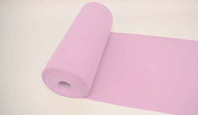 Bündchenstoff-LUC von Stofftreff Santi®-35-er Schlauchware-Polster-Bezugs- & Kleiderstoff-25 cm Schritte-Meterware-122 Farben UNI-dehnbarer, elastischer Bündchenstoff (Pastell Violett-1842-LUC) von Stofftreff Santi