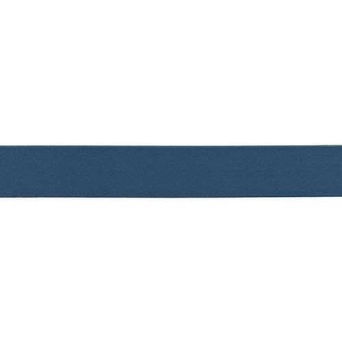 Elastische flache Gummibänder- 25 mm-Uni-100 cm-Meterware-Nähen, Patchwork, Befestigung & Bastelarbeiten (Jeans-25mm) von Stofftreff Santi