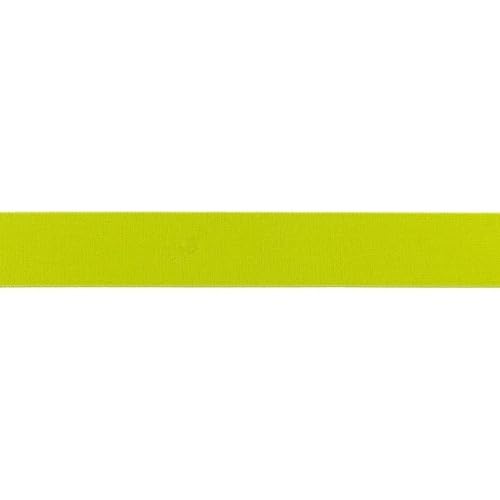 Elastische flache Gummibänder- 25 mm-Uni-100 cm-Meterware-Nähen, Patchwork, Befestigung & Bastelarbeiten (Lime-25mm) von Stofftreff Santi