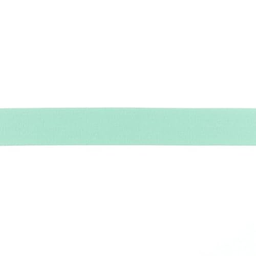 Elastische flache Gummibänder- 25 mm-Uni-100 cm-Meterware-Nähen, Patchwork, Befestigung & Bastelarbeiten (Mint-25mm) von Stofftreff Santi