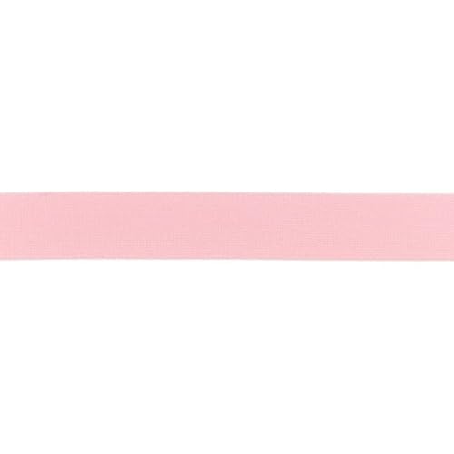Elastische flache Gummibänder- 25 mm-Uni-100 cm-Meterware-Nähen, Patchwork, Befestigung & Bastelarbeiten (Rosa-25mm) von Stofftreff Santi