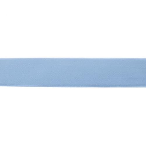 Elastische flache Gummibänder-40mm-Uni-100 cm-Meterware-Nähen, Patchwork, Befestigung & Bastelarbeiten (Altblau) von Stofftreff Santi
