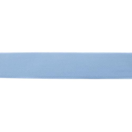 Elastische flache Gummibänder-40mm-Uni-100 cm-Meterware-Nähen, Patchwork, Befestigung & Bastelarbeiten (Altblau) von Stofftreff Santi