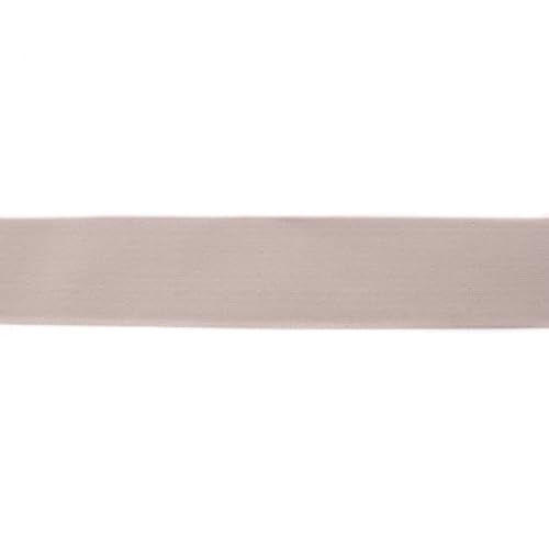 Elastische flache Gummibänder-40mm-Uni-100 cm-Meterware-Nähen, Patchwork, Befestigung & Bastelarbeiten (Kiesel) von Stofftreff Santi