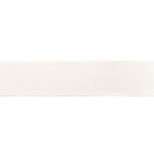 Elastische flache Gummibänder-40mm-Uni-100 cm-Meterware-Nähen, Patchwork, Befestigung & Bastelarbeiten (Off Weiß) von Stofftreff Santi