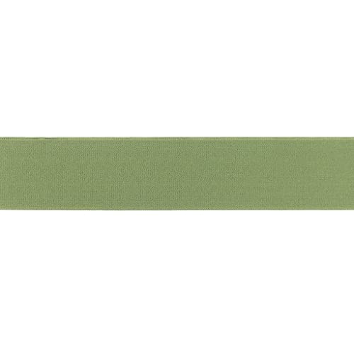 Elastische flache Gummibänder-40mm-Uni-100 cm-Meterware-Nähen, Patchwork, Befestigung & Bastelarbeiten (Oliv) von Stofftreff Santi