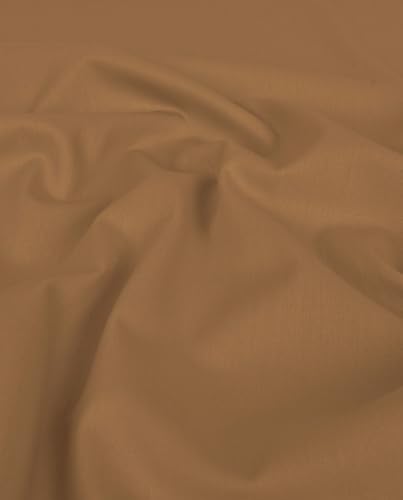 Futterstoff-Anti Statisch LINING Deluxe -Tasche-,Jacken- und Innenstoff-Ausfüllstoff, Blazer-65 g/QM-150 cm breit-50 cm Schritte-Meterware (Camel) von Stofftreff Santi