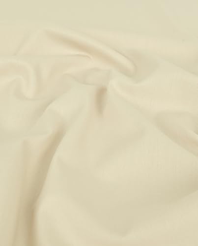 Futterstoff-Anti Statisch LINING Deluxe -Tasche-,Jacken- und Innenstoff-Ausfüllstoff, Blazer-65 g/QM-150 cm breit-50 cm Schritte-Meterware (Hellbeige) von Stofftreff Santi
