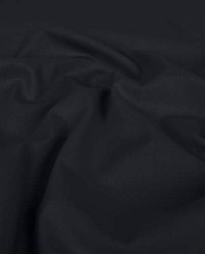 Futterstoff-Anti Statisch LINING Deluxe -Tasche-,Jacken- und Innenstoff-Ausfüllstoff, Blazer-65 g/QM-150 cm breit-50 cm Schritte-Meterware (Nachtblau) von Stofftreff Santi