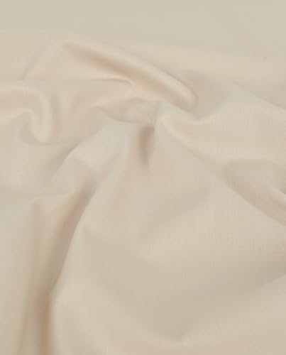 Futterstoff-Anti Statisch LINING Deluxe -Tasche-,Jacken- und Innenstoff-Ausfüllstoff, Blazer-65 g/QM-150 cm breit-50 cm Schritte-Meterware (Sand) von Stofftreff Santi