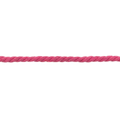 Gedrehte/Geflochtene Baumwollkordel-50 cm Schritte-Meterware-8 mm Stärke- in 18 Farben (Pink) von Stofftreff Santi