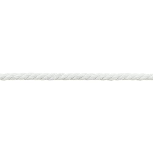 Gedrehte/Geflochtene Baumwollkordel-50 cm Schritte-Meterware-8 mm Stärke-18 (Weiss) von Stofftreff Santi