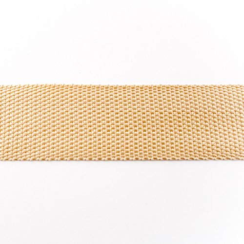 Gurtband-40 mm-Polypropylen-50 cm-Meterware in 23 Farben (Sand-41043) von Stofftreff Santi