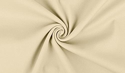 Hosenstoff IRMA 0,50m Stretch Baumwollköper für Hosen und Röcke - 145cm Breit-Gewicht 230g/qm - Meterware Stoffe Bekleidungsstoffe (Hellbeige) von Stofftreff Santi