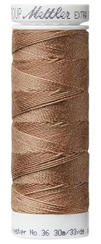 Mettler EXTRA STARK 36-30m 100% Polyester, Feinheit: ca. Nm 23/2 (dtex 438 * 2) Nadelstärke: Nm 90-120 (Dark Tan-0287) von Stofftreff Santi