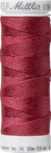 Mettler EXTRA STARK 36-30m 100% Polyester, Feinheit: ca. Nm 23/2 (dtex 438 * 2) Nadelstärke: Nm 90-120 (Winterberry-0106) von Stofftreff Santi