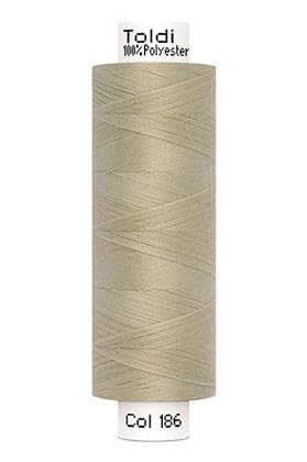 Nähgarn TOLDI Nähgarn á 500m - Allesnäher Garn No.120 Hochwertiges Universalnähgarn (10, Sand) von Stofftreff Santi