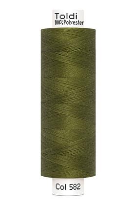 Nähgarn TOLDI Nähgarn á 500m - Allesnäher Garn No.120 Hochwertiges Universalnähgarn (5, Khaki) von Stofftreff Santi