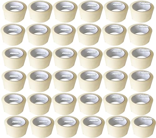 Stofftreff Santi 36 Rollen Paketklebeband LEISE ABROLLEND PP Transparent 50mm x 66m Stärke 48my Klebeband Verpackungsband Transportband Paketband Stofftreff Santi 36 Rollen Paketklebeband LEISE ABROLLEND PP Transparent 50mm x 66m Stärke 48my Klebeband Verpackungsband Transportband Paketband von Stofftreff Santi