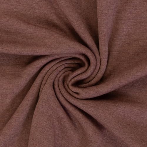Swafing Merino-Strick Strickstoff 100% Merinowolle-50cm Schritte-Meterware Bekleidungsstoffe (Altrosa) von Stofftreff Santi