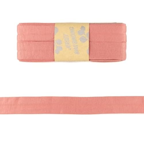 Viskose-Schrägbänder-Uni-ca. 20 mm Breite x 3 Meter Länge-48 Farben (Aprikose-187141) von Stofftreff Santi