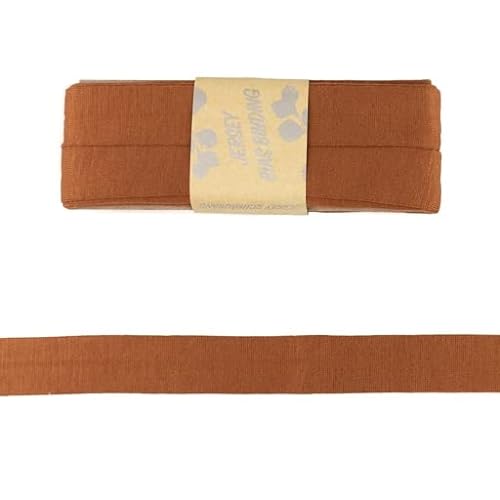 Viskose-Schrägbänder-Uni-ca. 20 mm Breite x 3 Meter Länge-48 Farben (Bronze-187124) von Stofftreff Santi