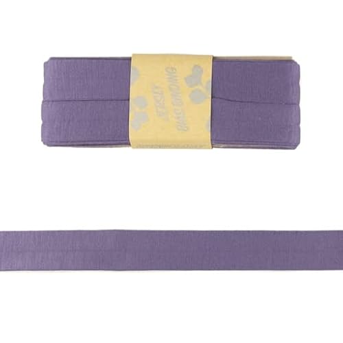 Viskose-Schrägbänder-Uni-ca. 20 mm Breite x 3 Meter Länge-48 Farben (Lavendel-187158) von Stofftreff Santi