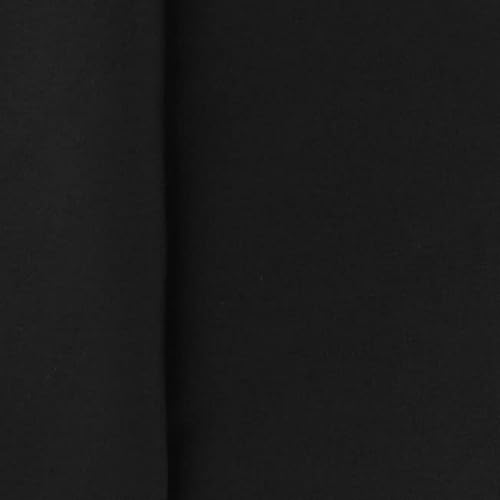Weicher Popeline Baumwollstoff-"POPPY"-Segel-, Fahnentuch, Baumwollstoff, Nähen, Kleider- und Patchworkstoff ca. 150 cm breit- ca. 135 g/QM - 50 cm Schritte- Meterware (Schwarz-64807) von Stofftreff Santi
