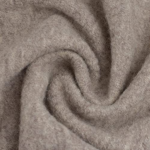 Weicher Walkloden/Walkstoff MERINO by Swafing® von Stofftreff Santi®-100% gekochte Schurwolle vom Merinoschaf-0,5 m Schritte-Meterware (Natur-1170-merinos) von Stofftreff Santi