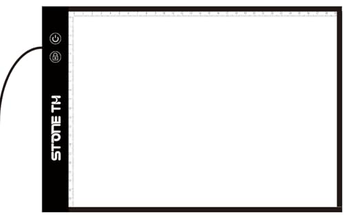 Stone TH Leuchttisch A4 mit Helligkeitssperre, Led Licht Pad A4 Dimmbar, Leuchtplatte Zeichnen Light Pad mit USB Kabel für Diamond Painting, Zeichnung, Malen, Animation, Tattoo, Skizzierung Stone TH Leuchttisch A4 mit Helligkeitssperre, Led Licht Pad A4 Dimmbar, Leuchtplatte Zeichnen Light Pad mit USB Kabel für Diamond Painting, Zeichnung, Malen, Animation, Tattoo, Skizzierung von Stone TH