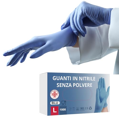 S&S-Medical puderfreie blaue Nitrilhandschuhe Einweghandschuhe strapazierfähig hypoallergen latexfrei Medizinprodukt | Professionelle Verwendung für Lebensmittel medizinische Tätowierer Chef | S M L S&S-Medical puderfreie blaue Nitrilhandschuhe Einweghandschuhe strapazierfähig hypoallergen latexfrei Medizinprodukt | Professionelle Verwendung für Lebensmittel medizinische Tätowierer Chef | S M L von Stone&Stone