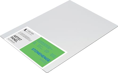 Legion Artist Panel, 0,3 cm Verbundwerkstoff, gebürstetes Aluminium mit Stonehenge 100 % Baumwolle, Weiß, 250 g/m² Papier, 30,5 x 40,6 cm für trockene Medien Legion Artist Panel, 0,3 cm Verbundwerkstoff, gebürstetes Aluminium mit Stonehenge 100 % Baumwolle, Weiß, 250 g/m² Papier, 30,5 x 40,6 cm für trockene Medien von Stonehenge